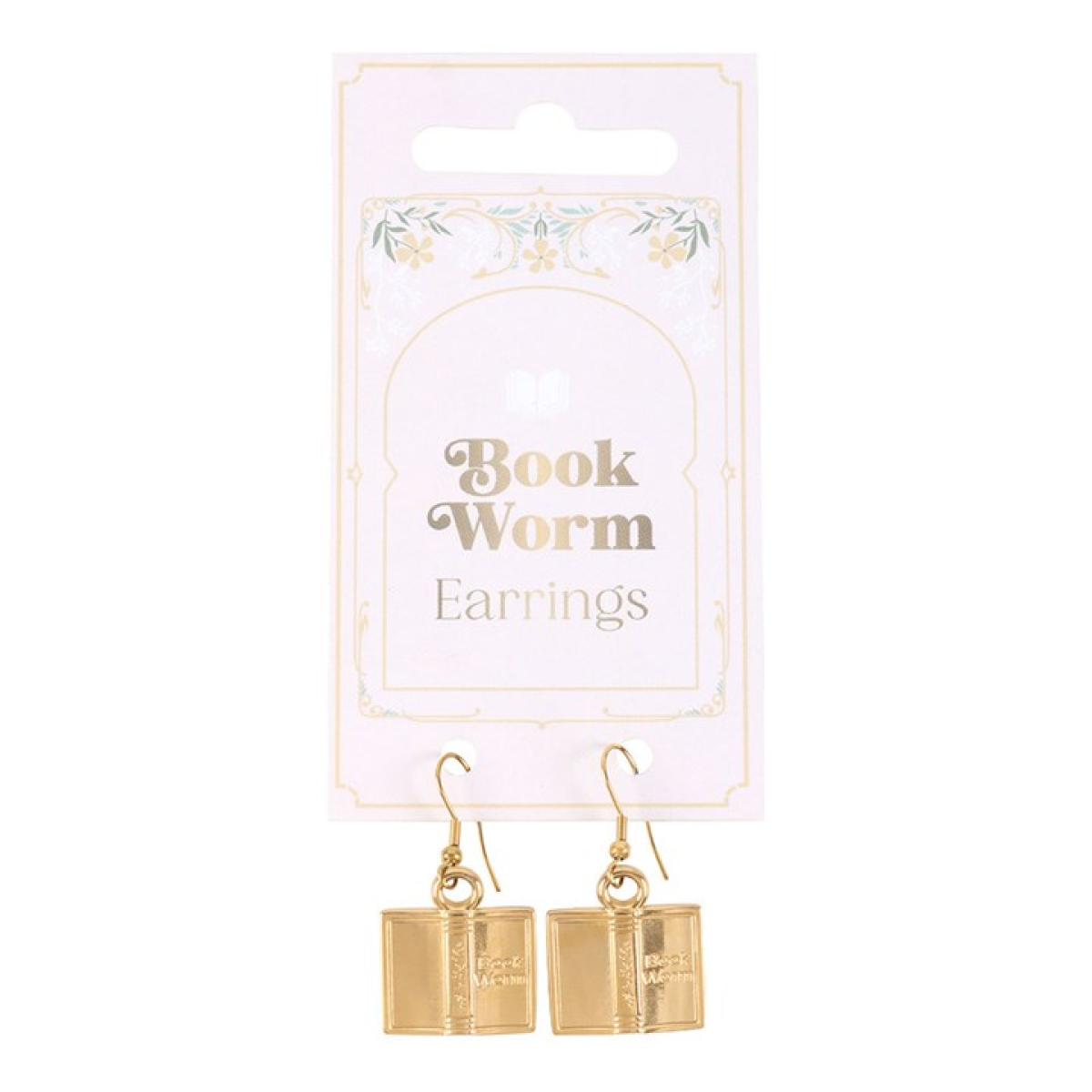 Book Worm Earrings 4.5cm