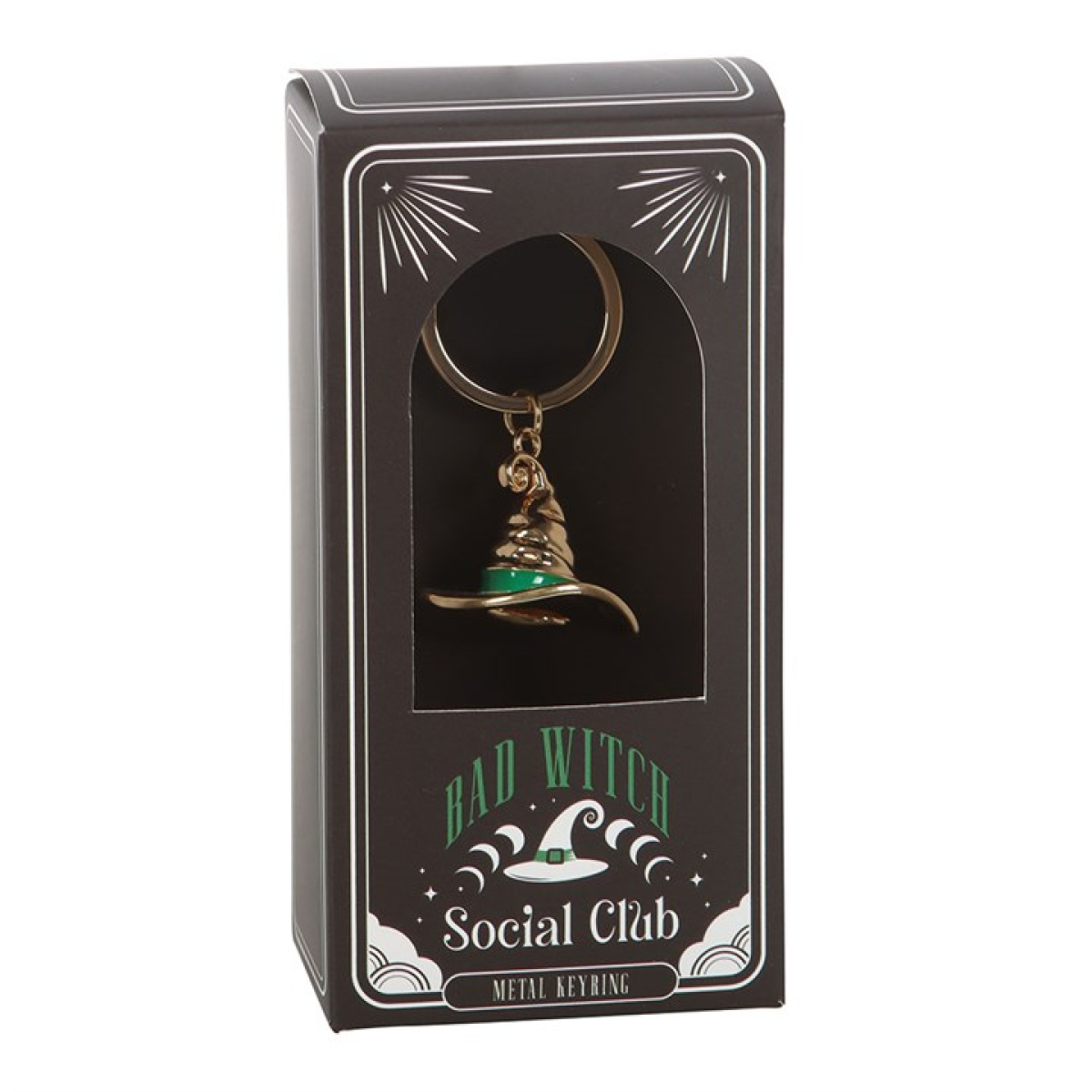 Bad Witch Alloy Witch Hat Keyring 6.5cm