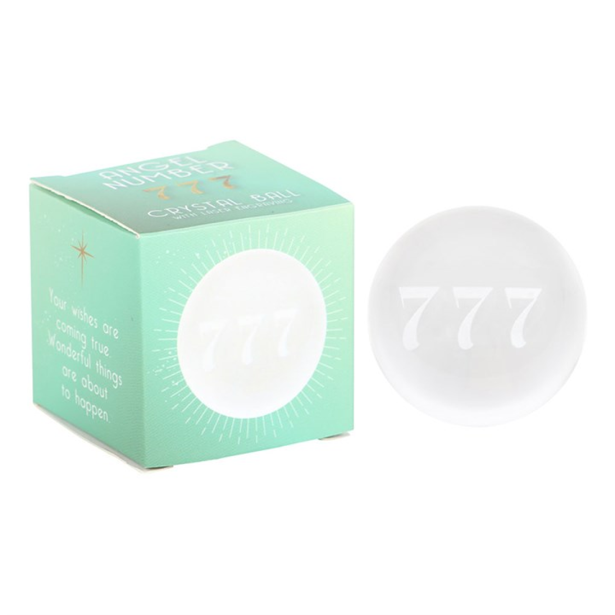 777 Angel Number Crystal Ball 4cm