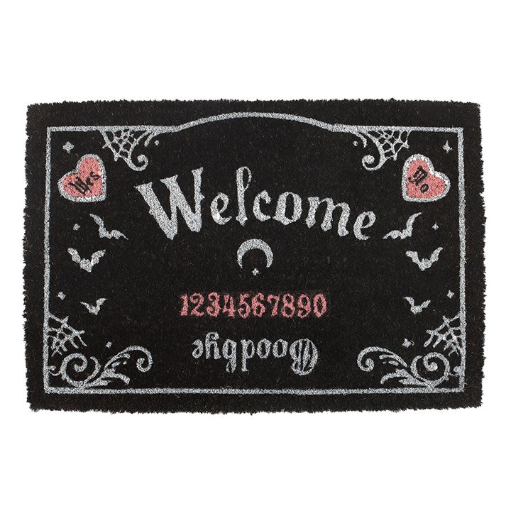 Pink and Black Talking Board Doormat