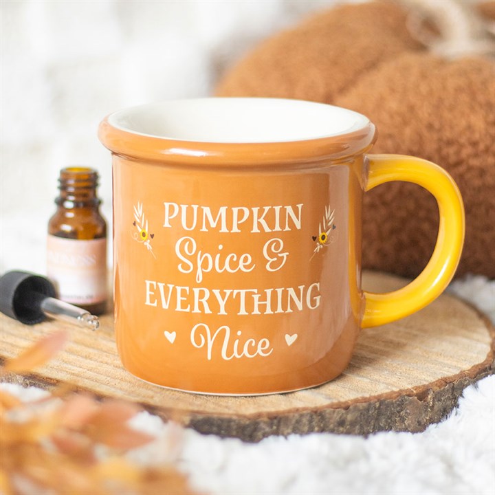 Pumpkin Spice Mug Oil Burner and Wax Warmer 9cm