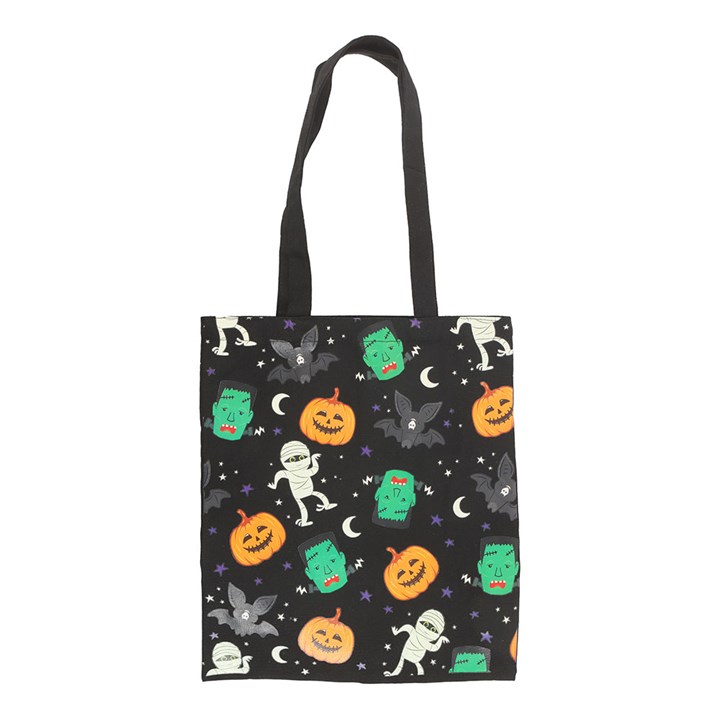 Monster Mash Print Polycotton Tote Bag