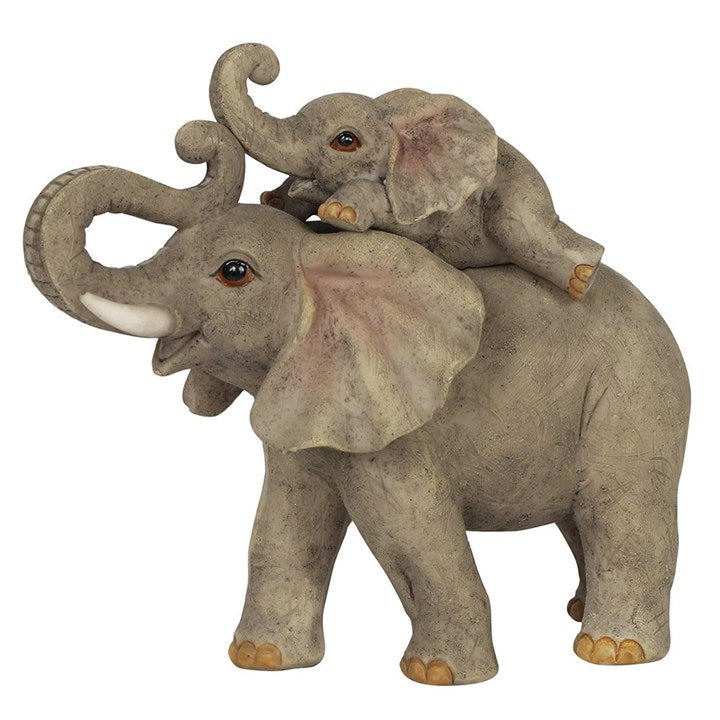 Elephant Adventure Mother and Baby Elephant Ornament 13.6cm