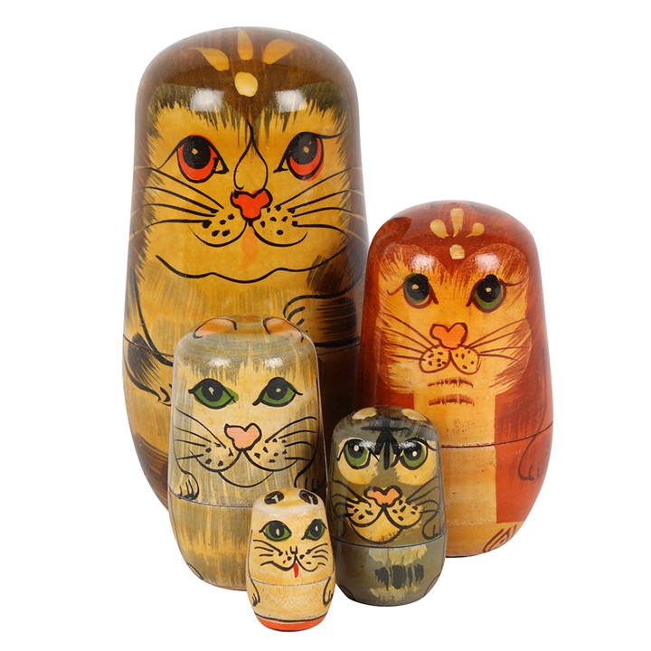 Cat Russian Doll 12cm