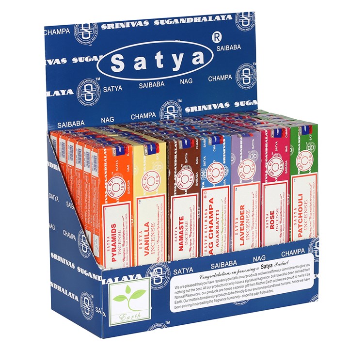 Satya Incense Sticks Display Box Starter Pack- 3 (6/12)