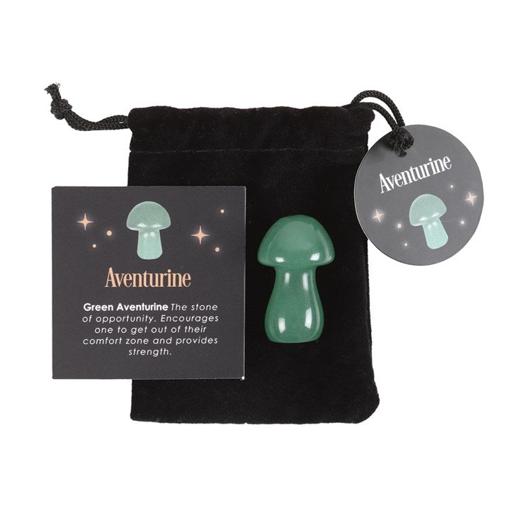 Magical Aventurine Crystal Mushroom 3.5cm