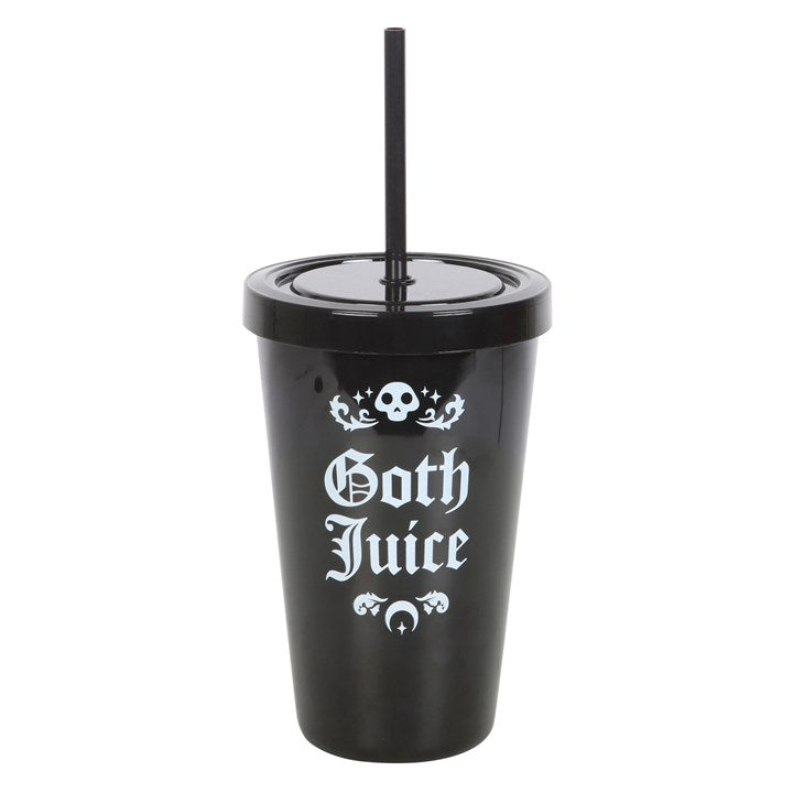 Goth Juice Plastic Tumbler with Straw 23.5cm