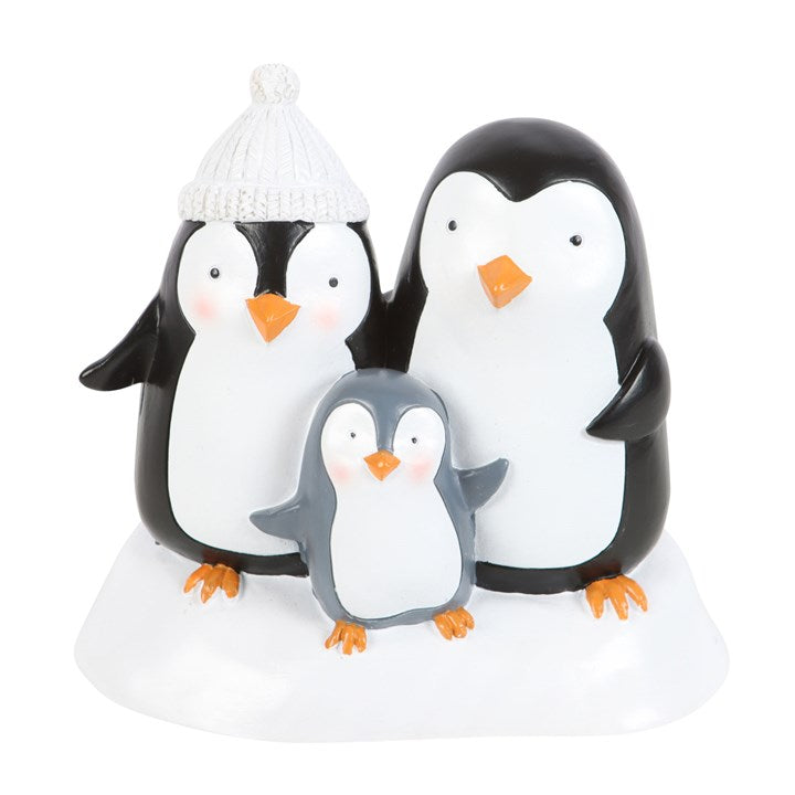 Penguin Family Resin Ornament 13cm