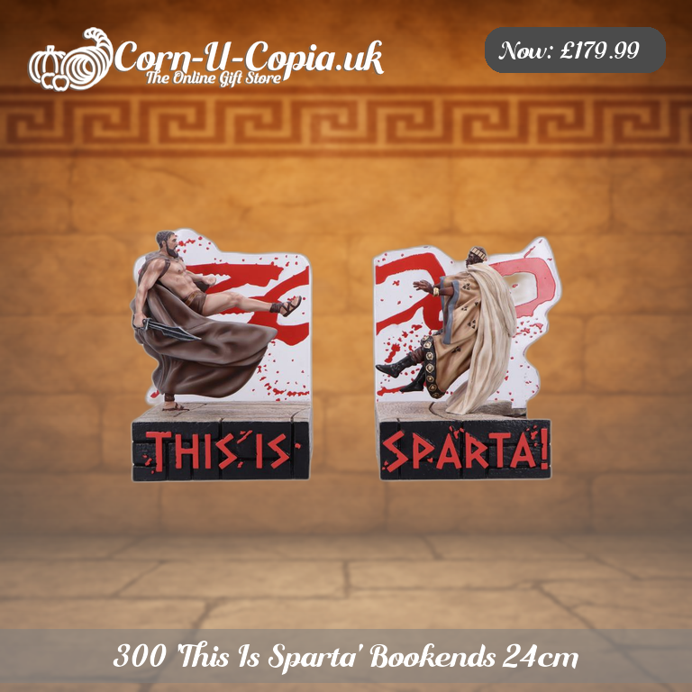 300 'This Is Sparta' Bookends 24cm