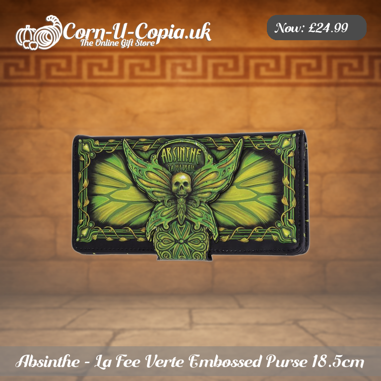 Absinthe - La Fee Verte Embossed Purse 18.5cm Ad 1
