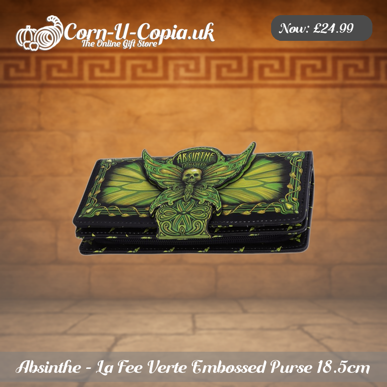 Absinthe - La Fee Verte Embossed Purse 18.5cm Ad 1