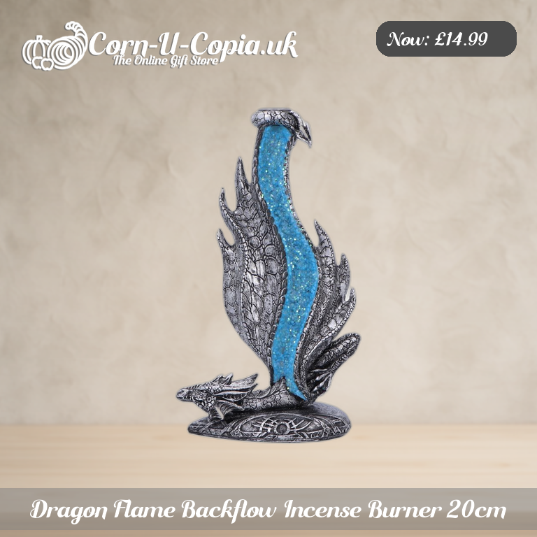 Dragon Flame Backflow Incense Burner 20cm Ad 1