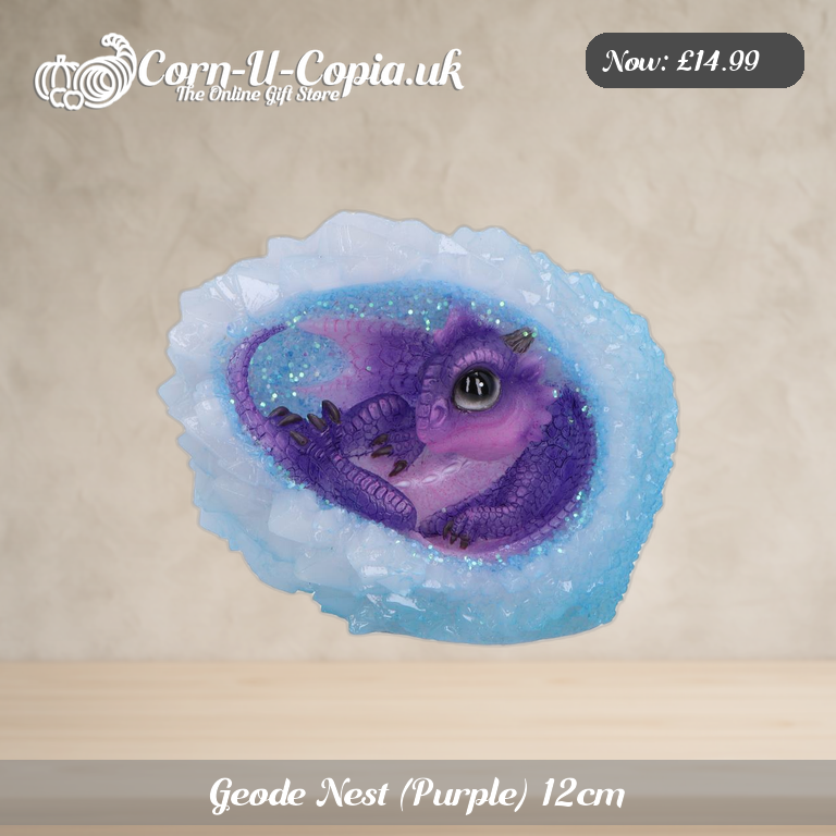 Geode Nest (Purple) 12cm Ad 1