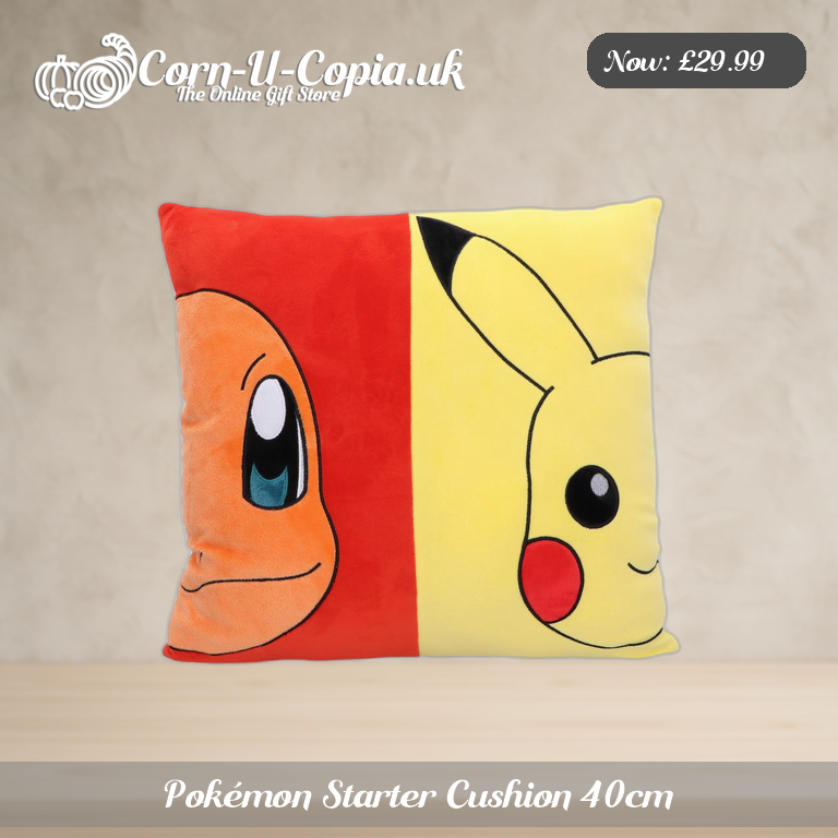 Pokémon Starter Cushion 40cm Ad 1