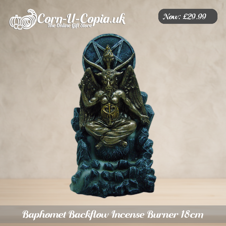 Baphomet Backflow Incense Burner 18cm Ad 1