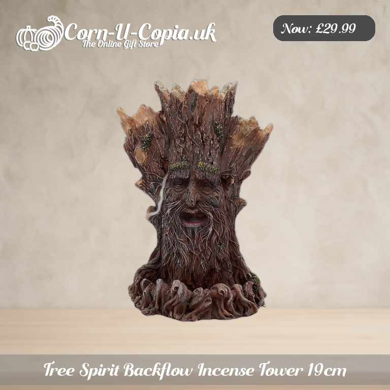 Tree Spirit Backflow Incense Tower 19cm Ad 1