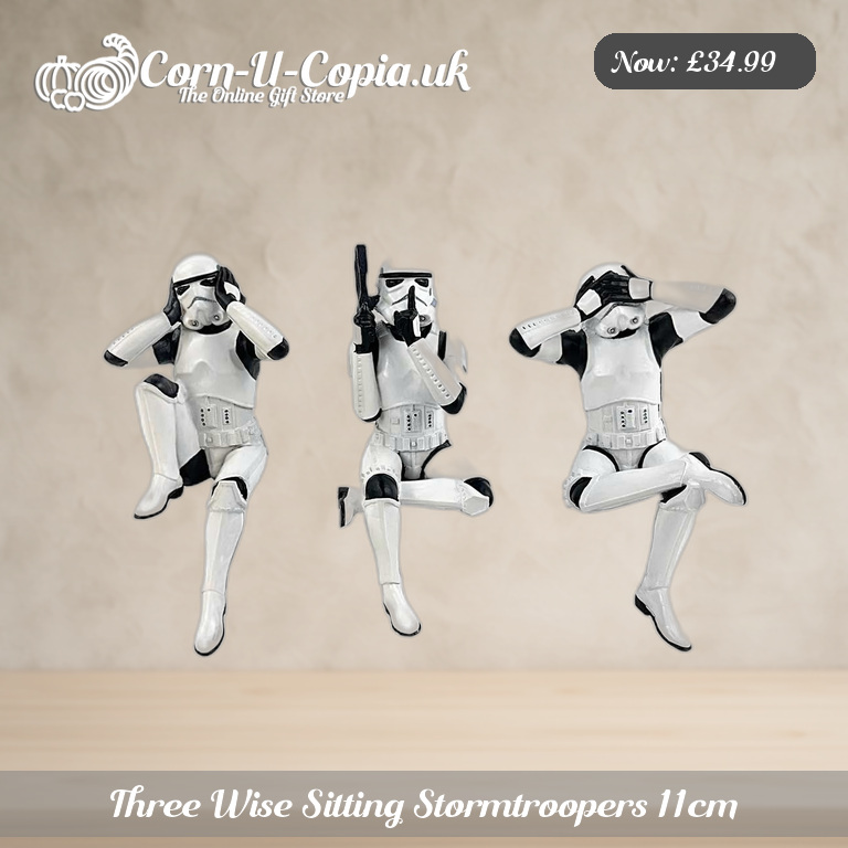 Three Wise Sitting Stormtroopers 11cm Ad 1