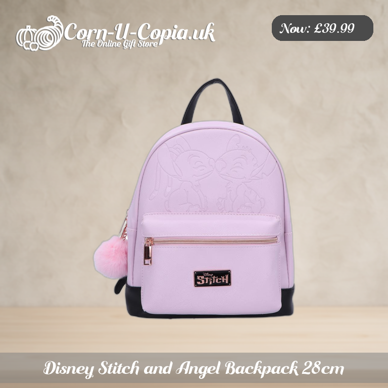 Disney Stitch and Angel Backpack 28cm Ad 1