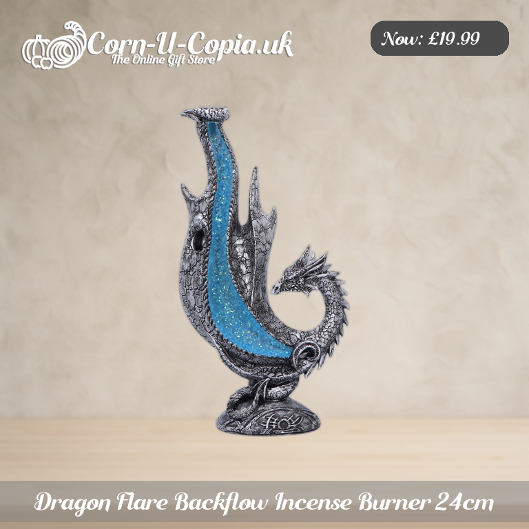 Dragon Flare Backflow Incense Burner 24cm Ad 1