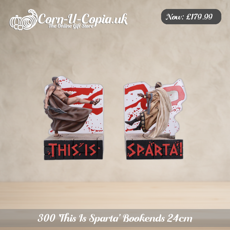 300 'This Is Sparta' Bookends 24cm Ad 1