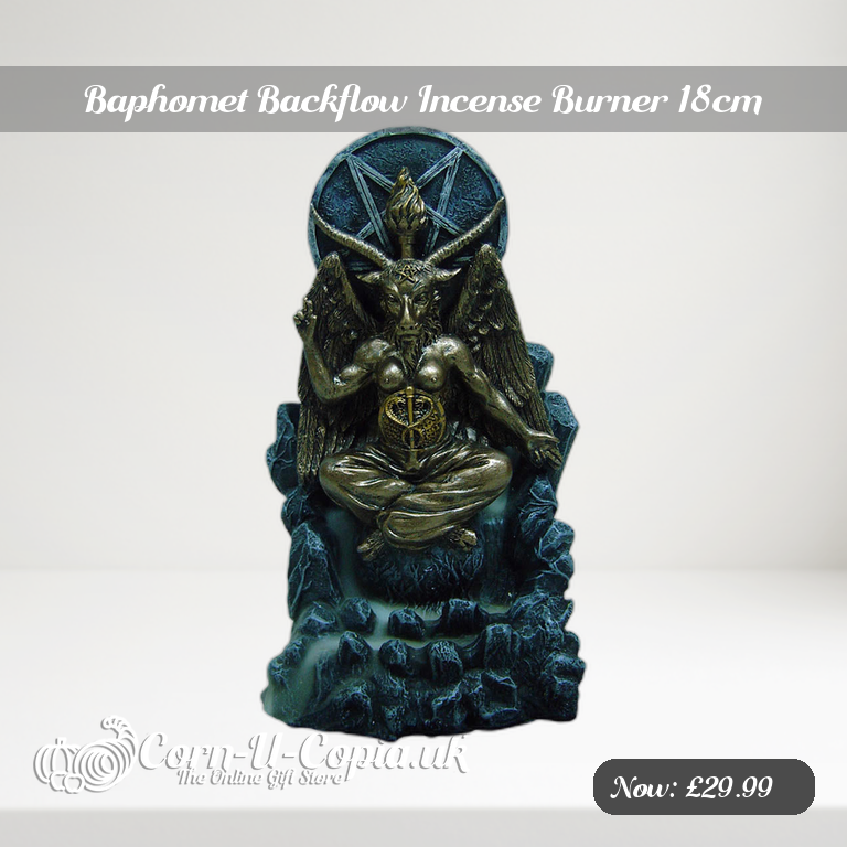 Baphomet Backflow Incense Burner 18cm Ad 2