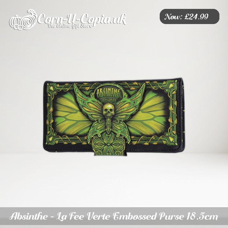 Absinthe - La Fee Verte Embossed Purse 18.5cm Ad 2