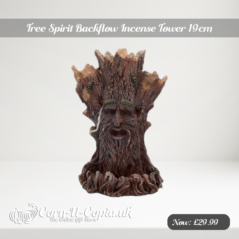 Tree Spirit Backflow Incense Tower 19cm Ad 2