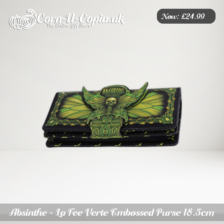 Absinthe - La Fee Verte Embossed Purse 18.5cm Ad 2