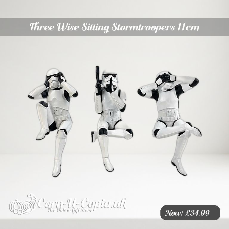 Three Wise Sitting Stormtroopers 11cm Ad 2