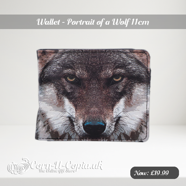 Wallet - Portrait of a Wolf 11cm Ad 2