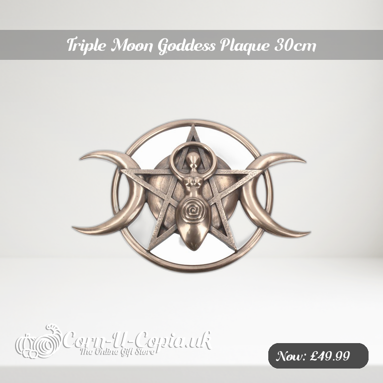 Triple Moon Goddess Plaque 30cm Ad 2