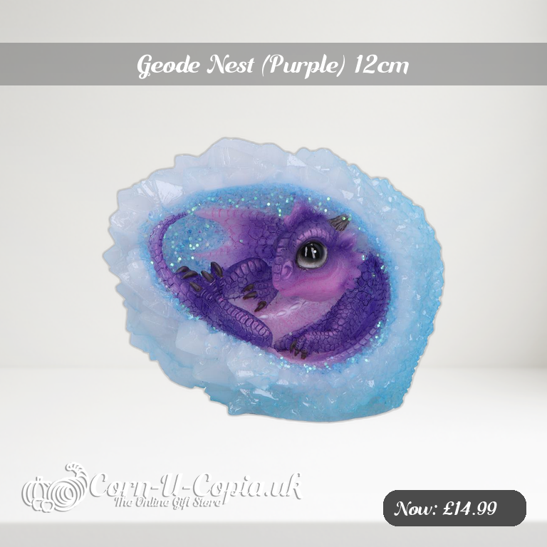 Geode Nest (Purple) 12cm Ad 2