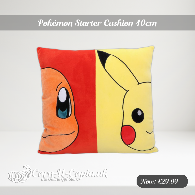 Pokémon Starter Cushion 40cm Ad 2