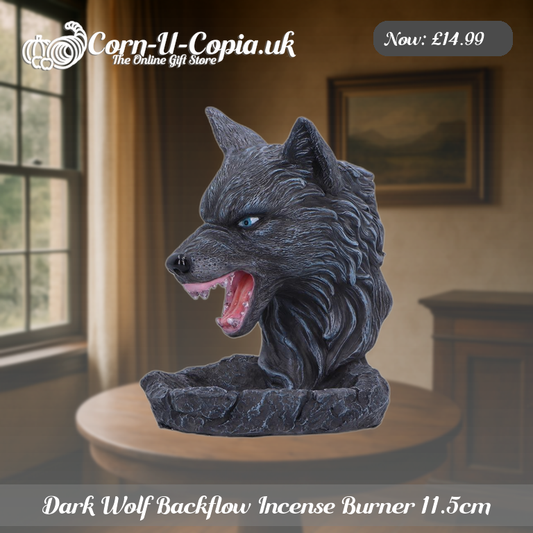Dark Wolf Backflow Incense Burner 11.5cm Ad 3