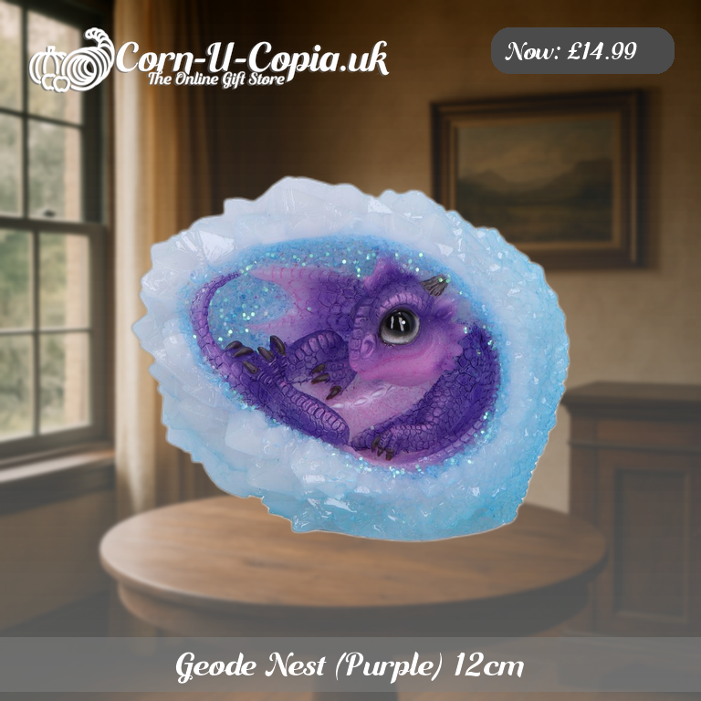Geode Nest (Purple) 12cm Ad 3