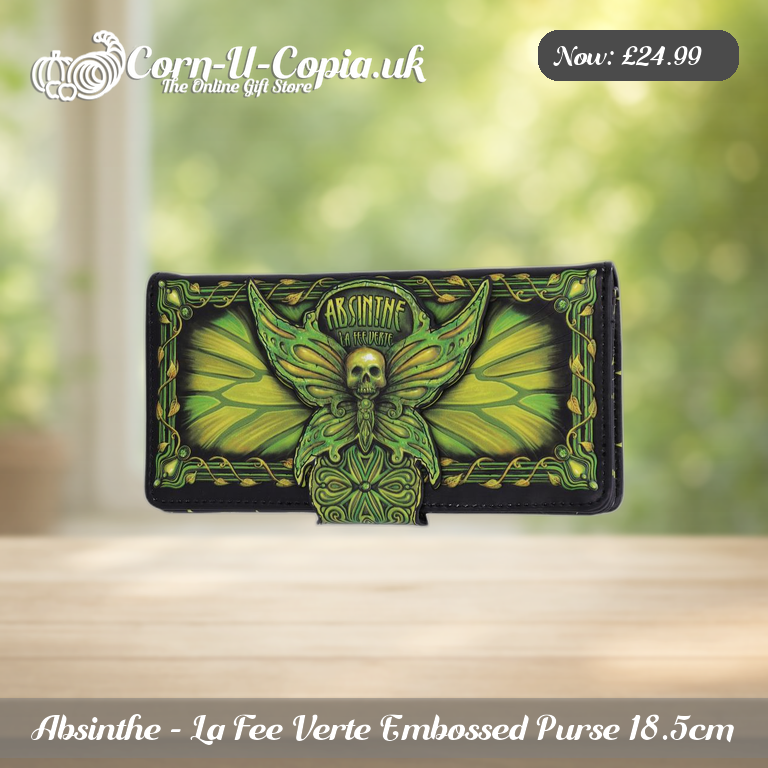 Absinthe - La Fee Verte Embossed Purse 18.5cm Ad 3