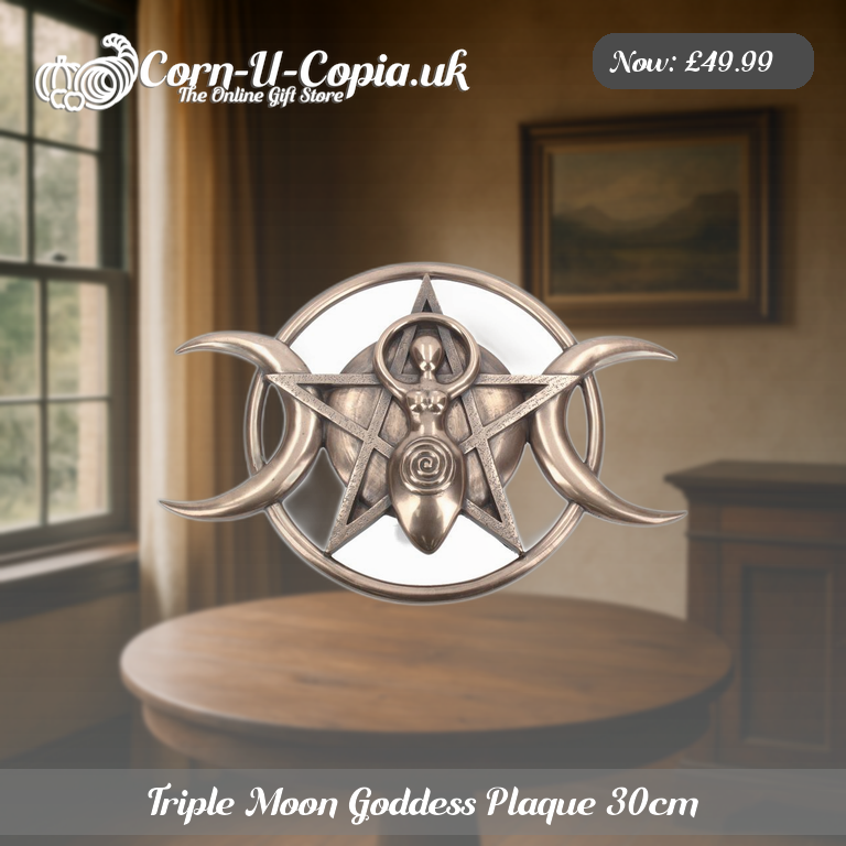Triple Moon Goddess Plaque 30cm Ad 3