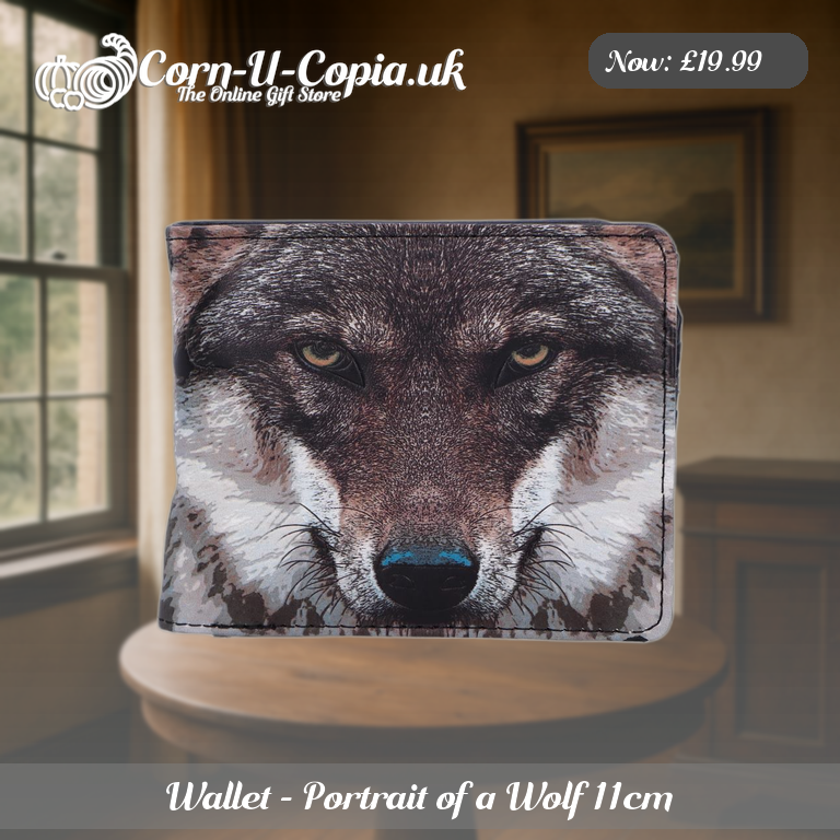 Wallet - Portrait of a Wolf 11cm Ad 3