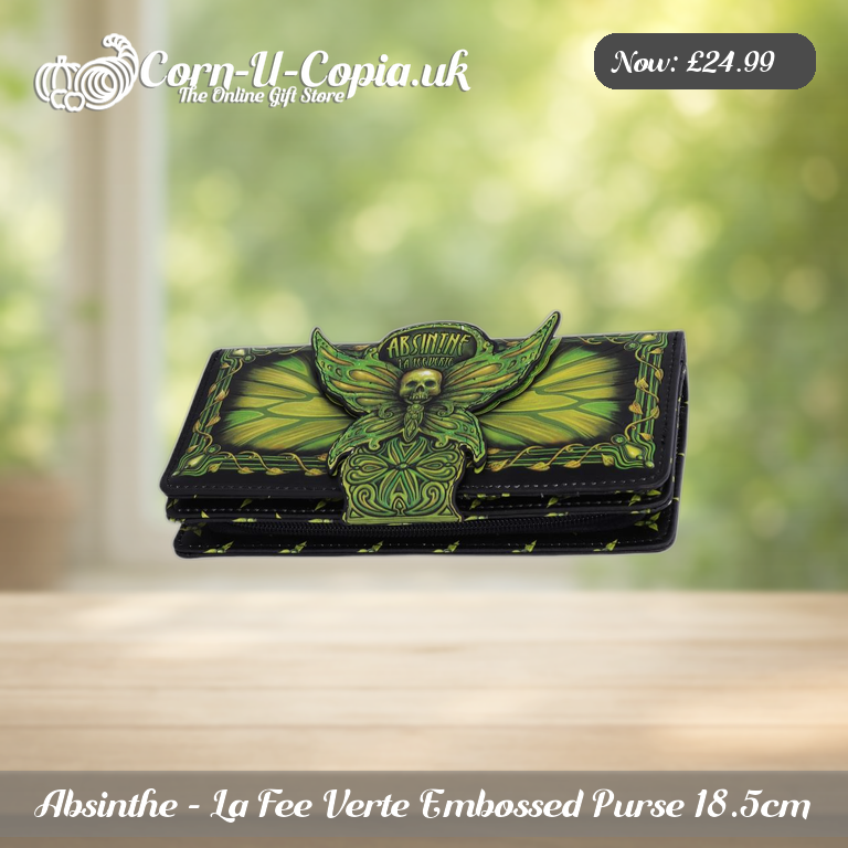 Absinthe - La Fee Verte Embossed Purse 18.5cm Ad 3