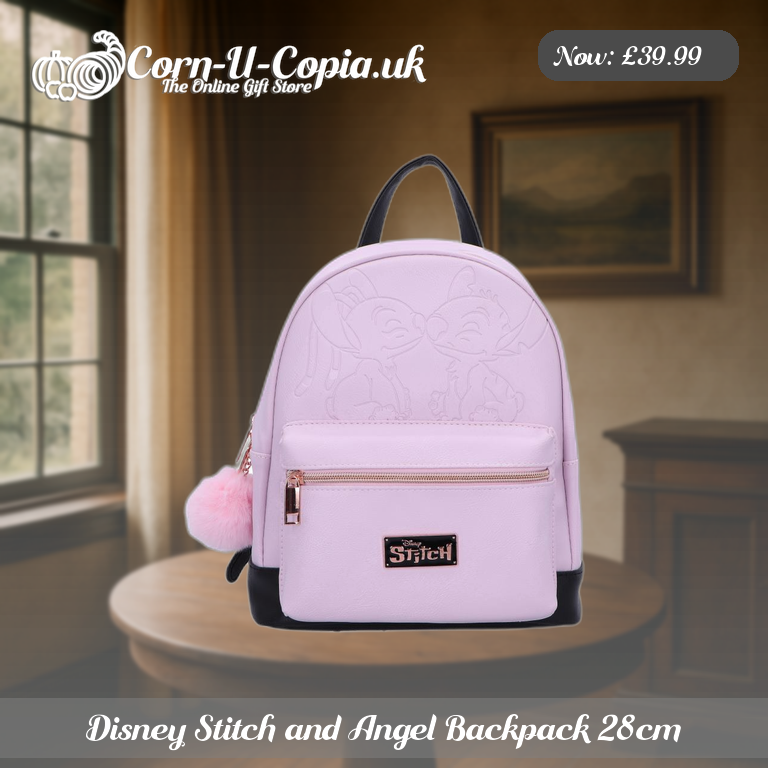 Disney Stitch and Angel Backpack 28cm Ad 3