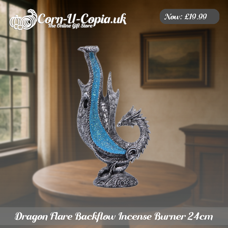 Dragon Flare Backflow Incense Burner 24cm Ad 3