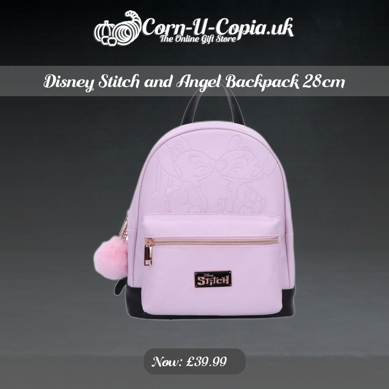 Disney Stitch and Angel Backpack 28cm Ad 4