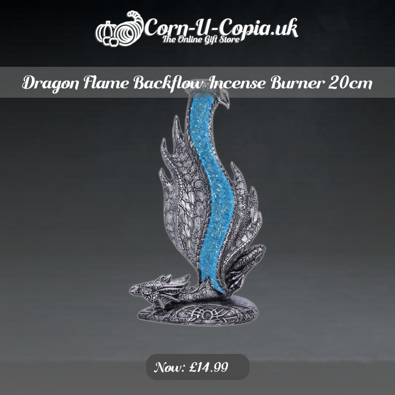 Dragon Flame Backflow Incense Burner 20cm Ad 4
