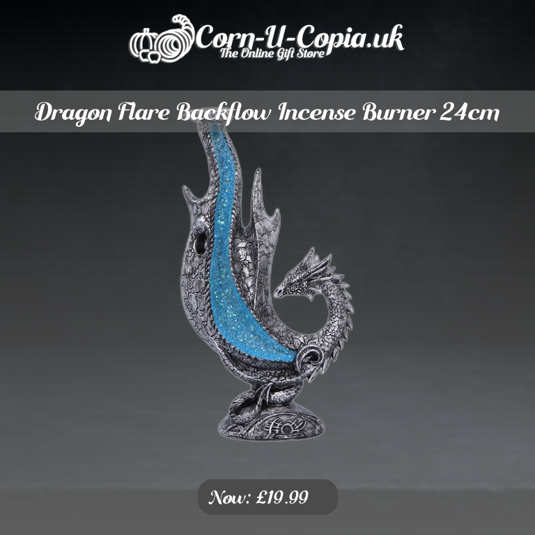 Dragon Flare Backflow Incense Burner 24cm Ad 4