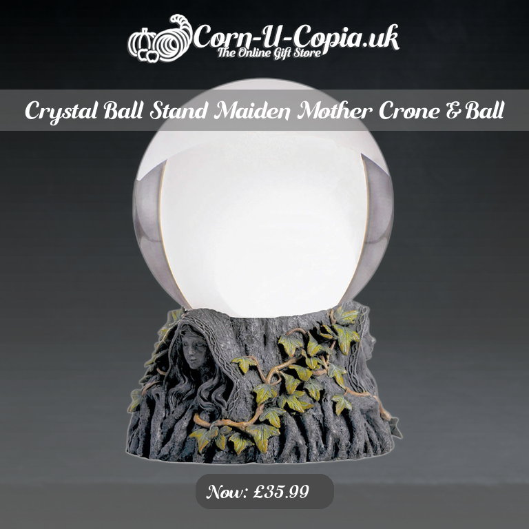 Crystal Ball Stand Maiden Mother Crone & Ball Ad 4