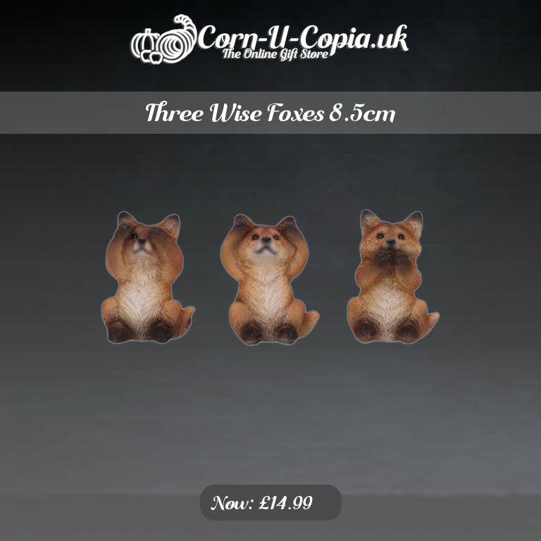 Three Wise Foxes 8.5cm Ad 4