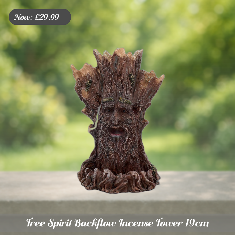 Tree Spirit Backflow Incense Tower 19cm Ad 5