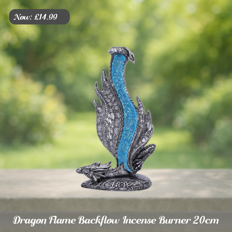 Dragon Flame Backflow Incense Burner 20cm Ad 5