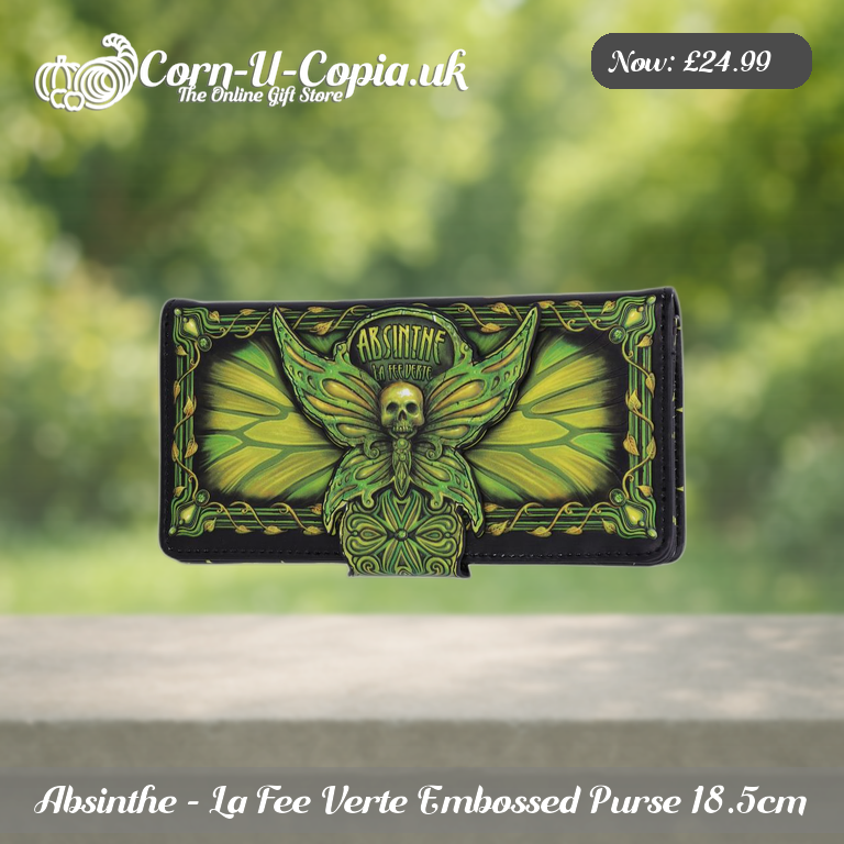 Absinthe - La Fee Verte Embossed Purse 18.5cm Ad 5
