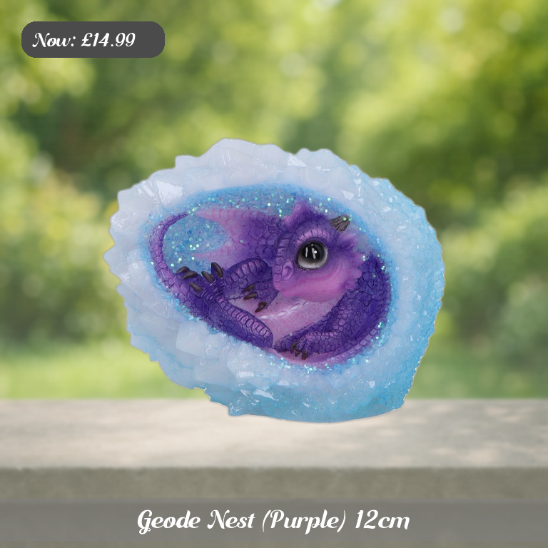 Geode Nest (Purple) 12cm Ad 5